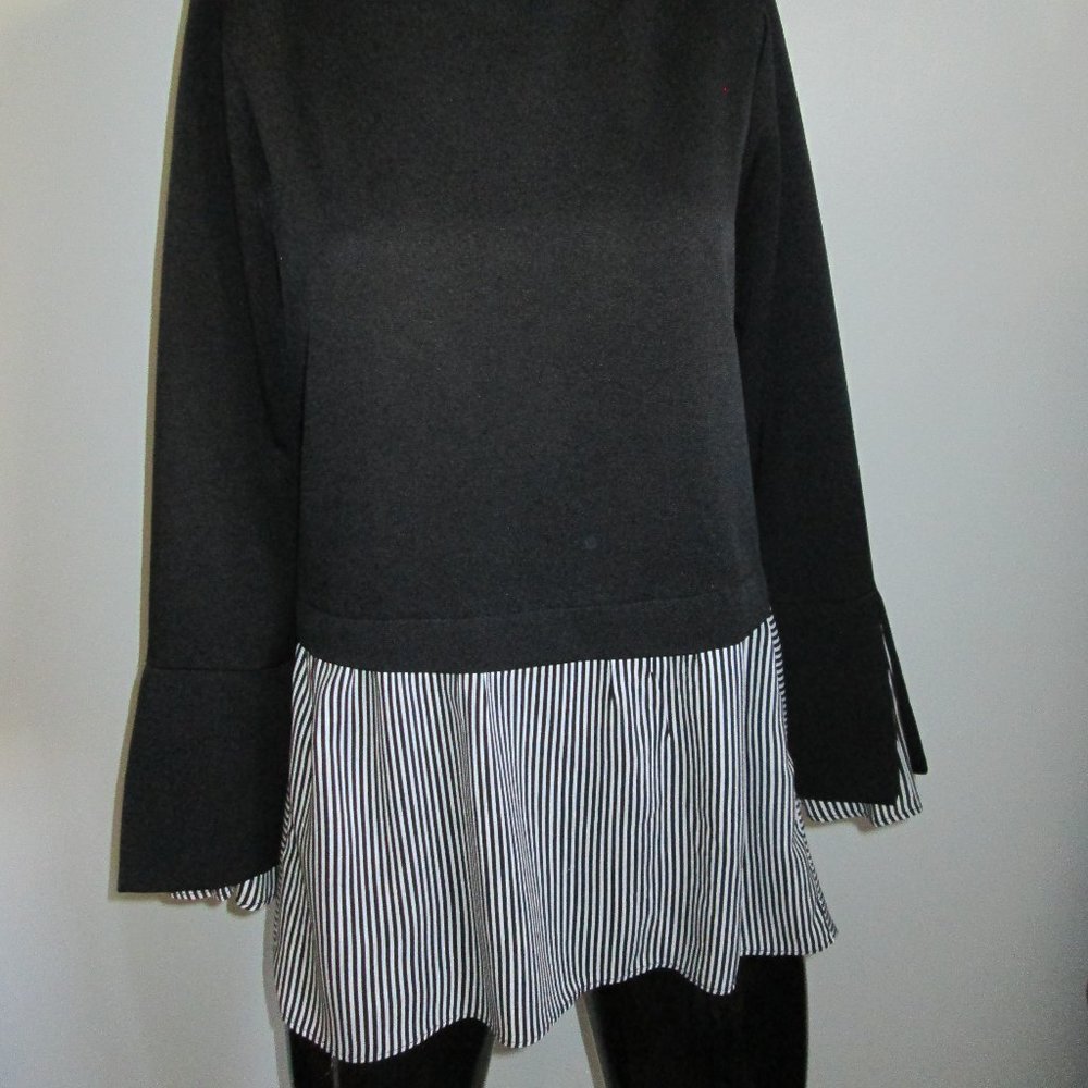 Zara Basic Collection Black Knit Tunic - image 2